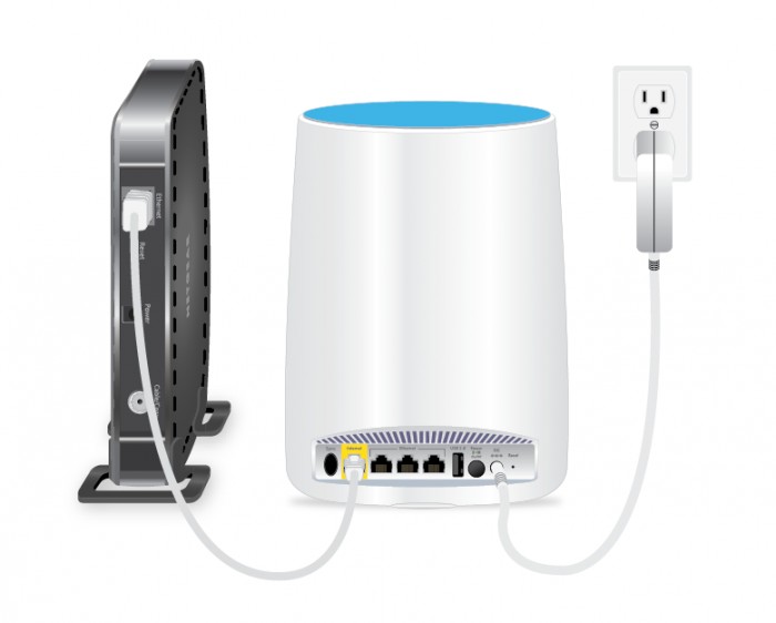 PLUG IN THE ORBI ROUTER