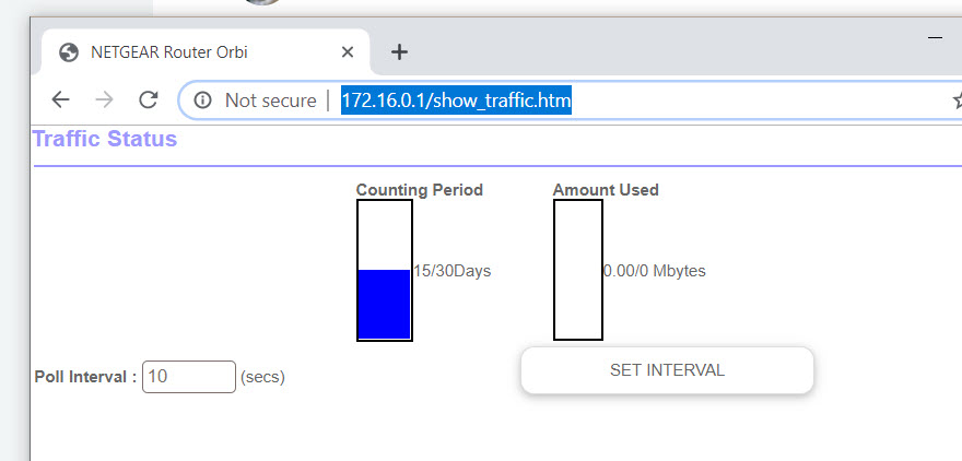 show the daily usage of Orbi