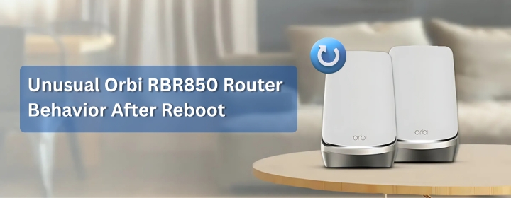 Unusual Orbi RBR850 Router Behavior After Reboot